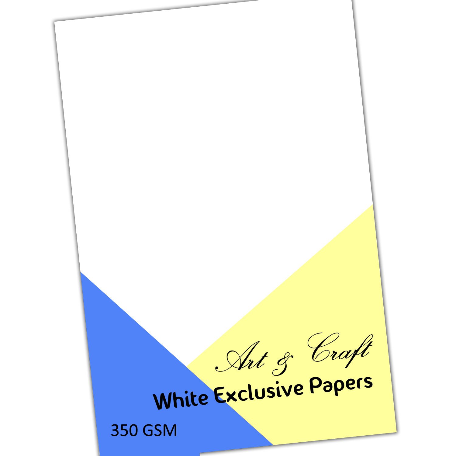 CrafTangles White cardstock (Set of 10 sheets) - A4 (350 gsm)