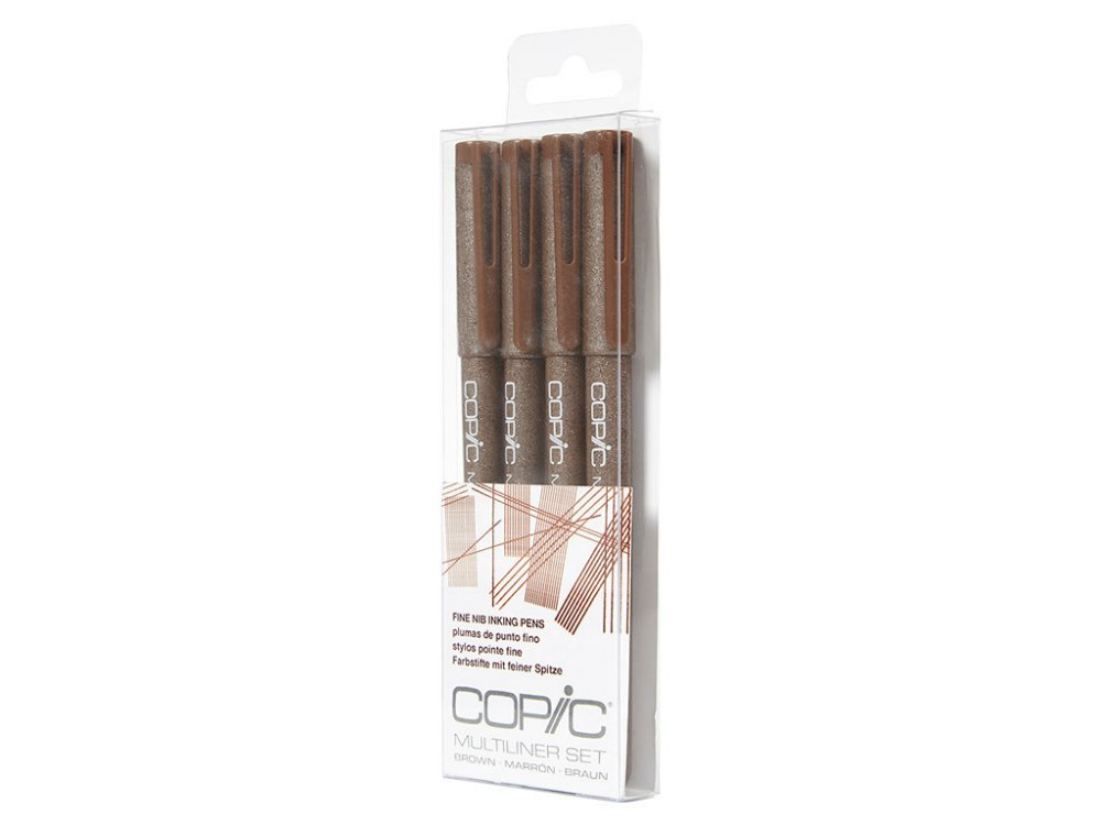 Copic 4pc Multiliner Set - Brown