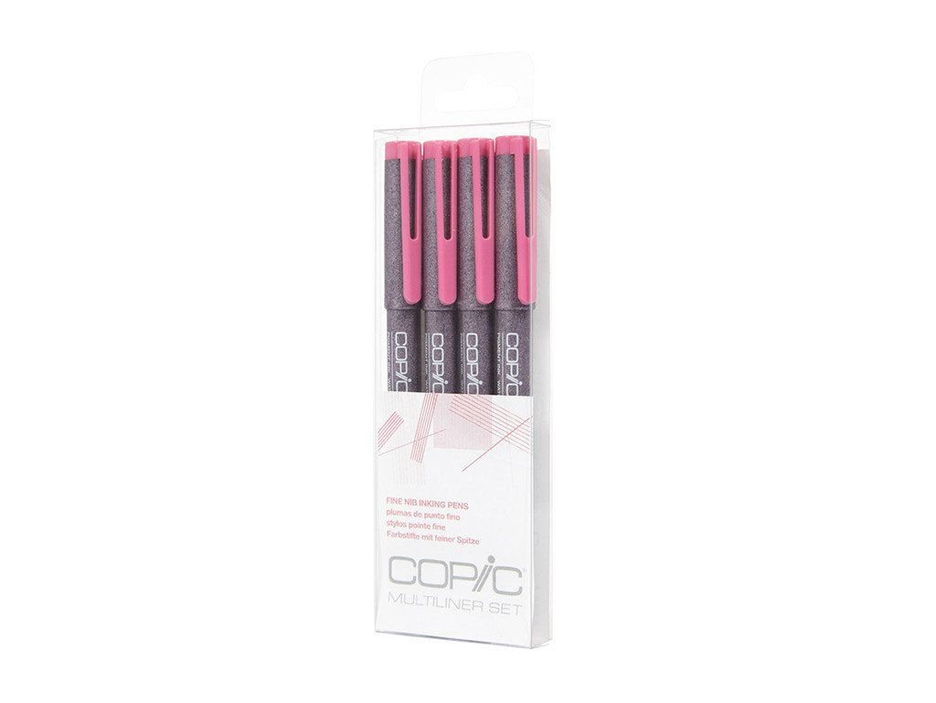 Copic 4pc Multiliner Set - Pink