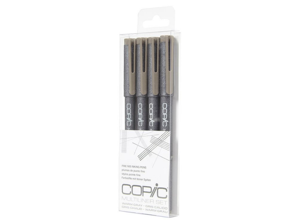 Copic 4pc Multiliner Set - Warm Gray