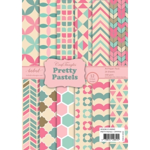 CrafTangles Scrapbook Paper Pack - Pretty Pastels (A4)