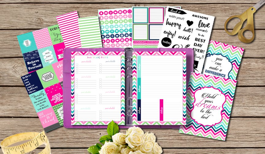 Papericious Plan in Style Planner Kit - Color Splash (With Binder)