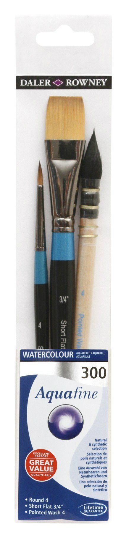 Daler Rowney Aquafine Watercolour Brush Wallet 300