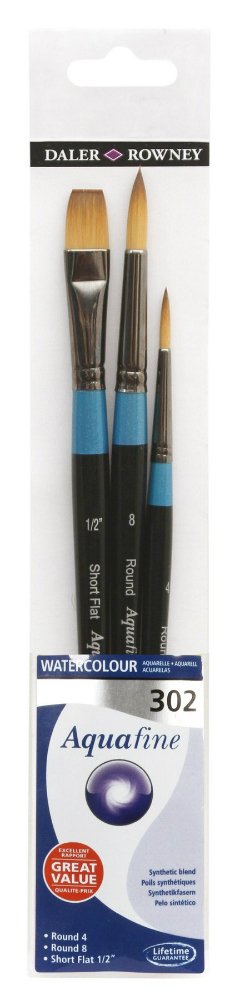 Daler Rowney Aquafine Watercolour Brush Wallet 302