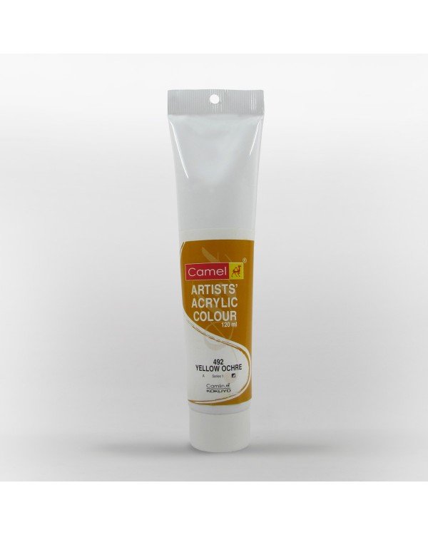 Camel Artist Acrylic Colour 120ml Tube - Yellow Ochre