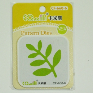 Patterned Dies (Large) - Branch with Leaves