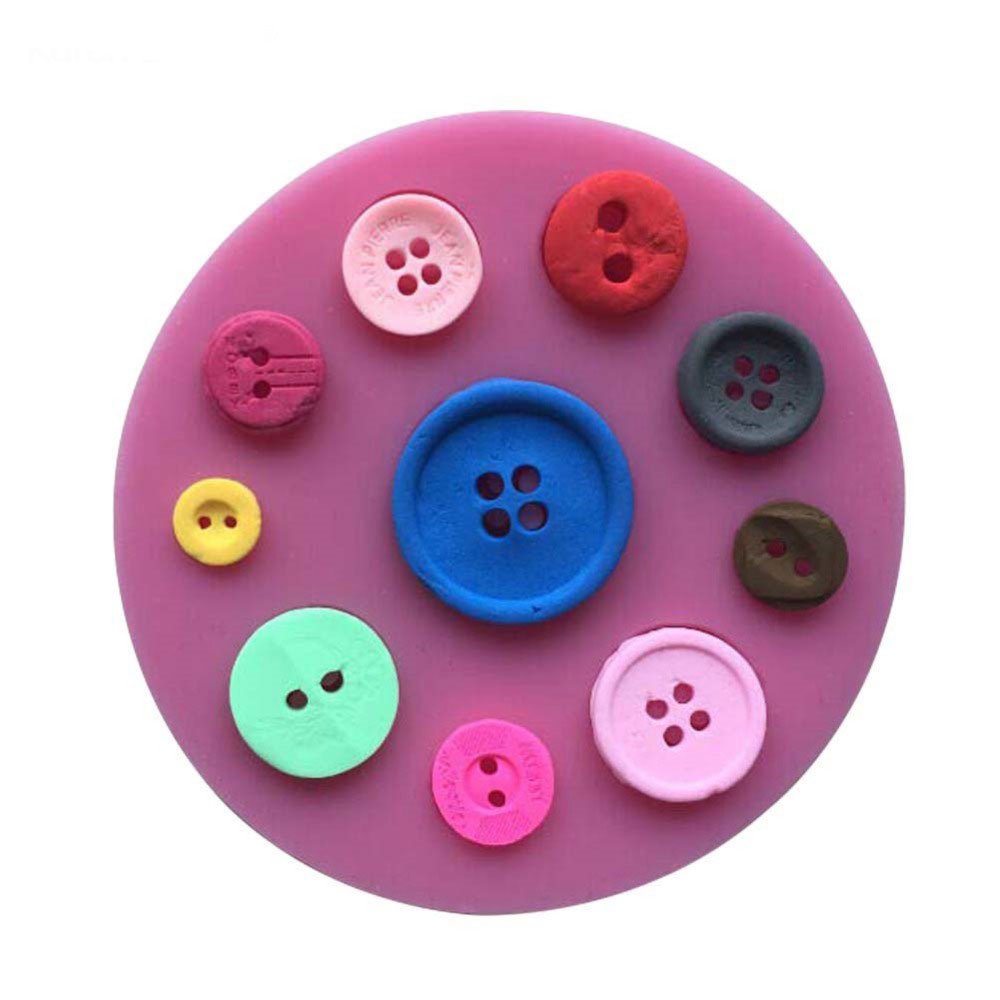 Multiple Buttons Silicone Clay Mould