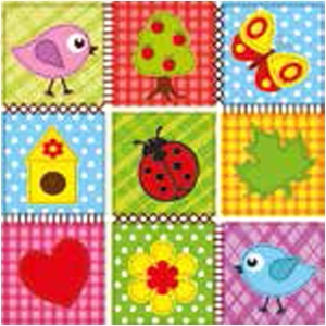 A pack of 13 by 13 inch Decpoupage Napkin Paper (SDL888000) - Set of 5 pcs