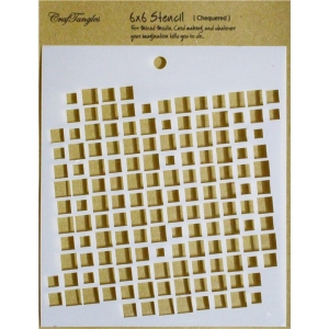 CrafTangles 6"x6" Stencil - Chequered
