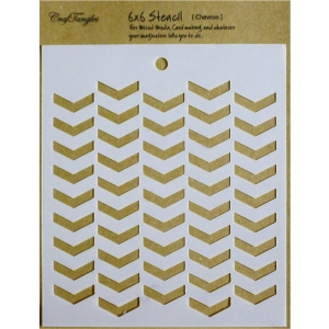 CrafTangles 6"x6" Stencil - Chevron