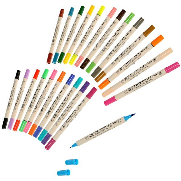ZIG Fabricolour Twin 24 piece set