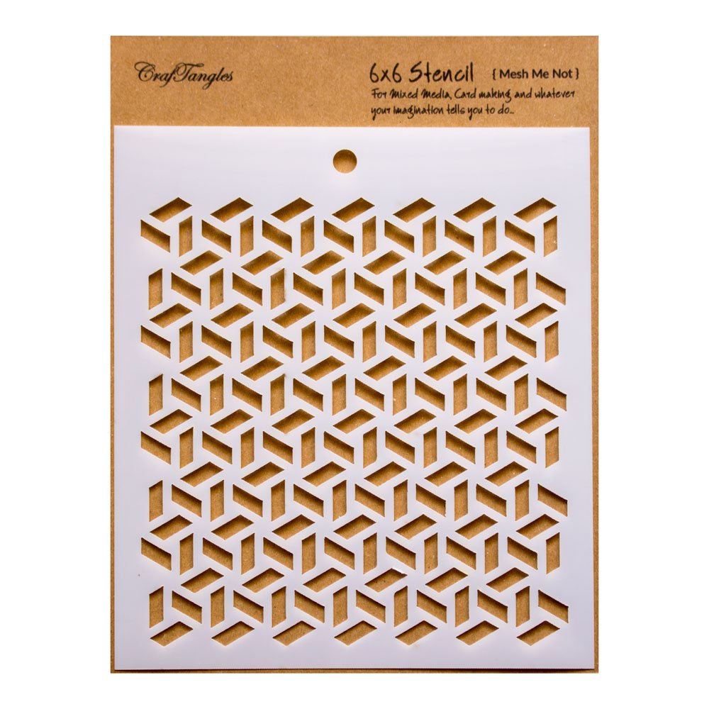 CrafTangles 6"x6" Stencil - Mesh Me Not
