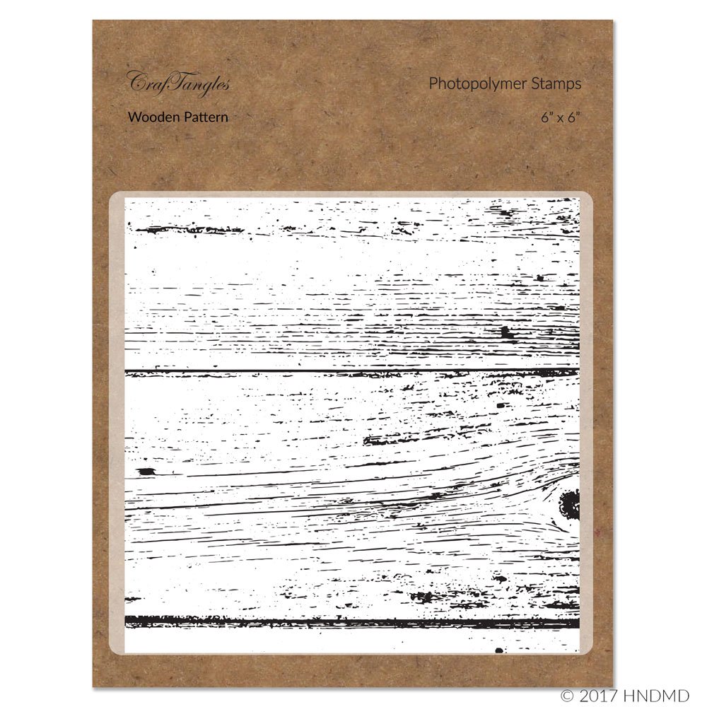 CrafTangles Photopolymer Stamps - Wooden Background