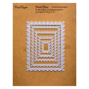 CrafTangles Steel Dies - Postcard Rectangles (Set of 5 dies)