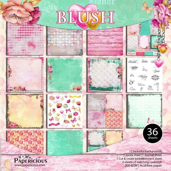 Papericious Premium Collection - Blush (12 by 12 patterned paper)