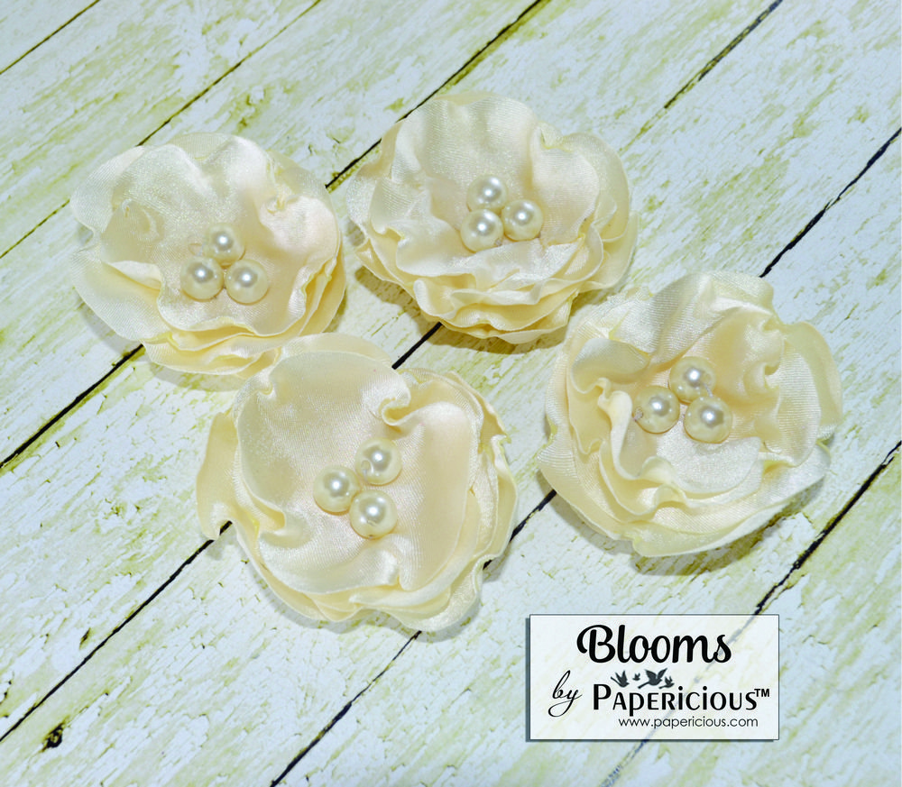 Papericious Handmade Fabric Flowers (FL6003)