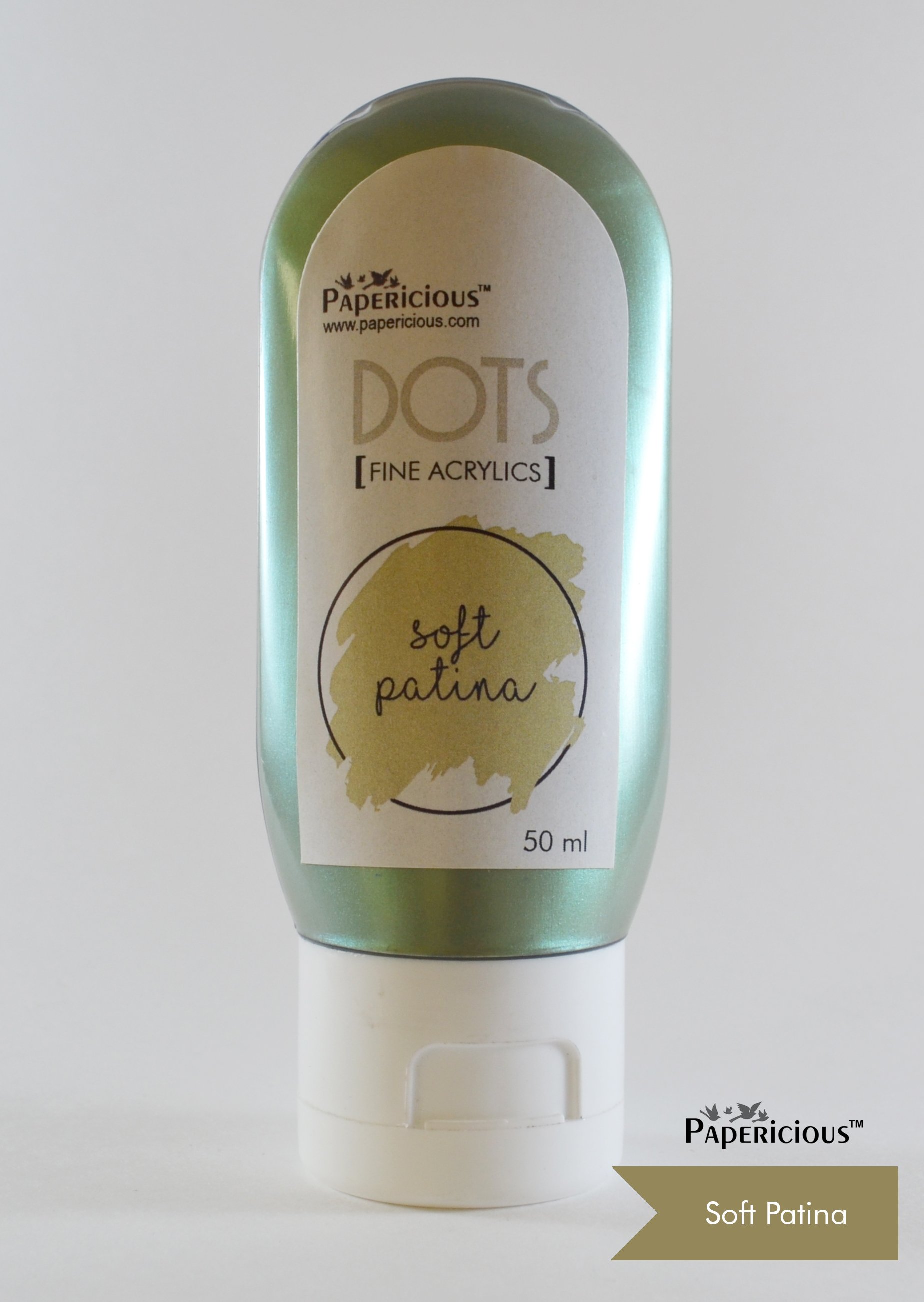 Papericious Fine Acrylic Colour (Dots) (50 ml) - Soft Patina