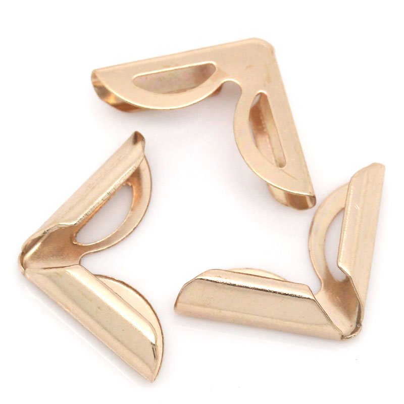 Metal Scrapbook Album Corners/Protectors (Set of 20 pcs) - Gold