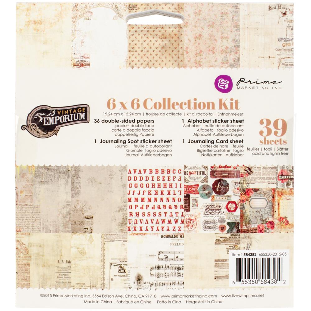 Prima - Vintage Emporium (6x6 Collection Kit)
