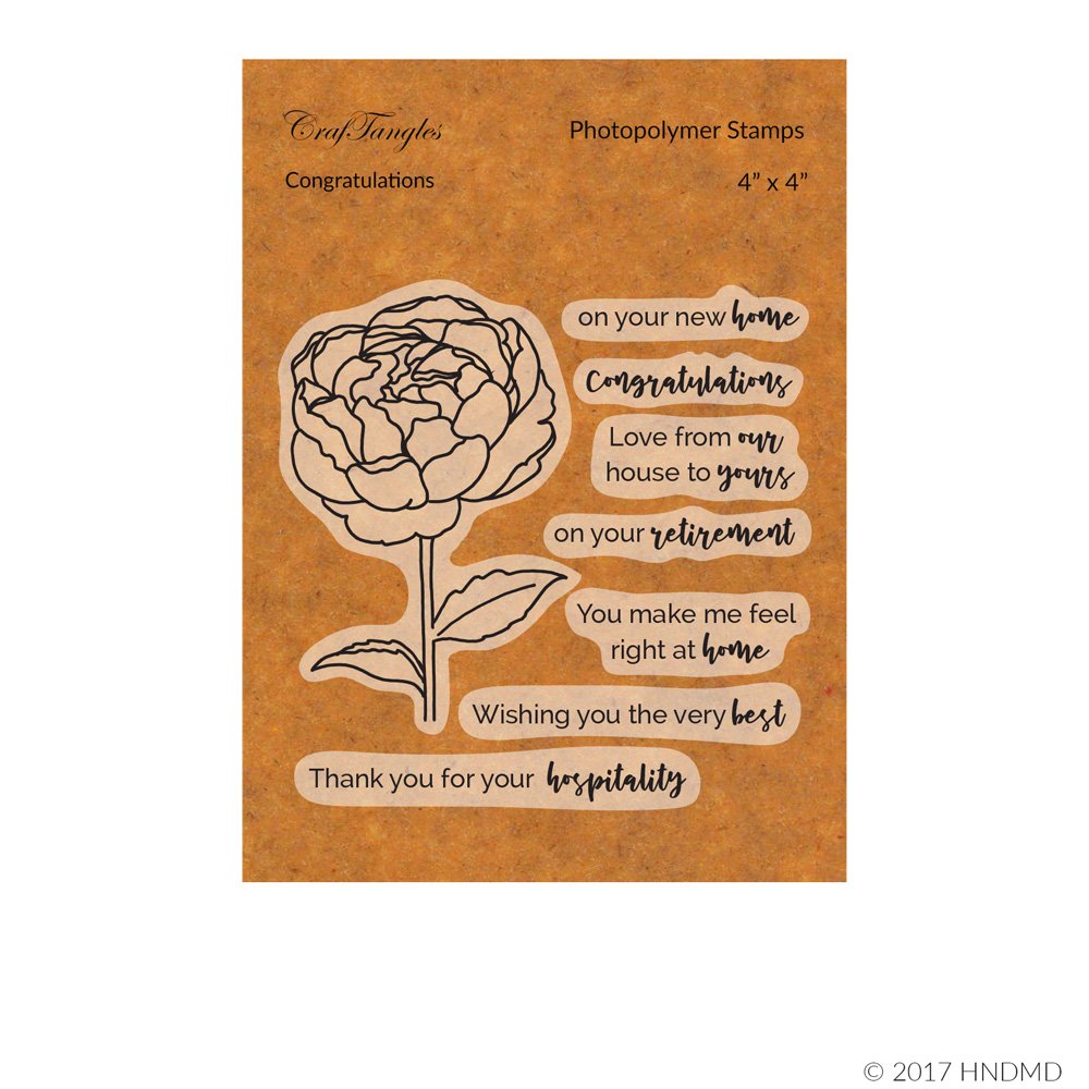 CrafTangles Photopolymer Stamps - Congratulations