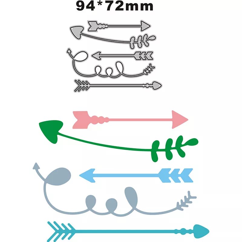 Steel Dies - Arrows (Set of 5 dies)