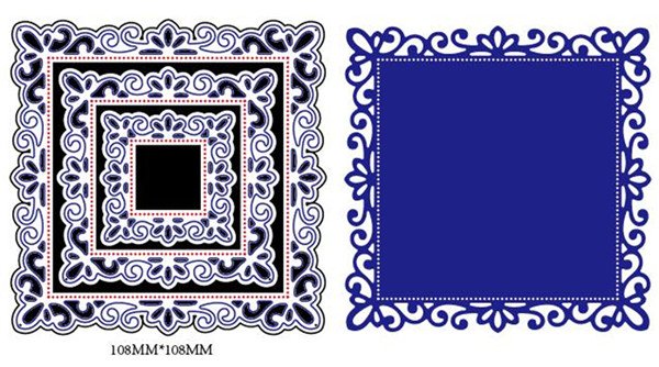 Steel Dies - Floral Squares (Set of 3 dies)