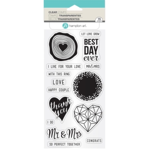Hampton Art Clear Stamp - Mr and Mrs