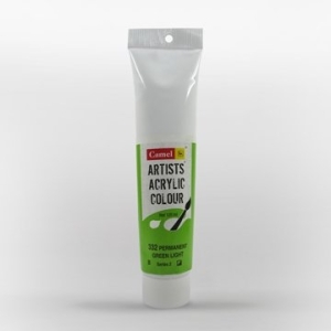 Camel Artist Acrylic Colour 120ml Tube - Permanent Green Light