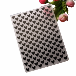 Embossing Folder - Hearts (4"X5.5")