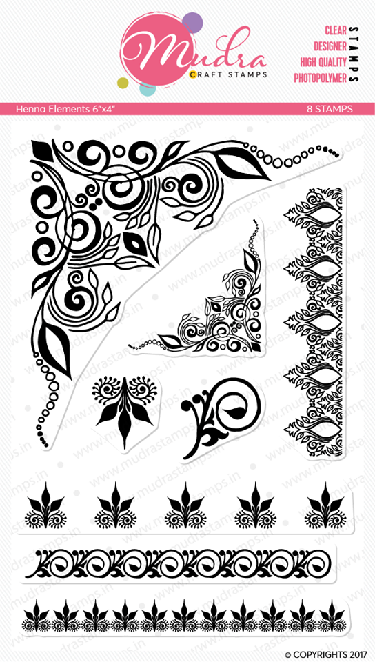 Mudra Craft Stamps - Henna Elements