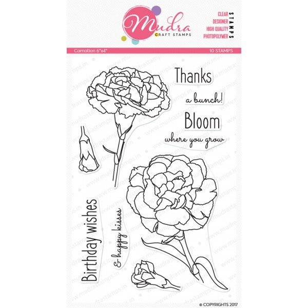 Mudra Craft Stamps - Carnation