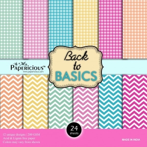 Papericious Designer Collection - Back to Basics (6 by 6 patterned paper)