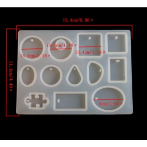 Different Pendant Silicone Jewellery Mould