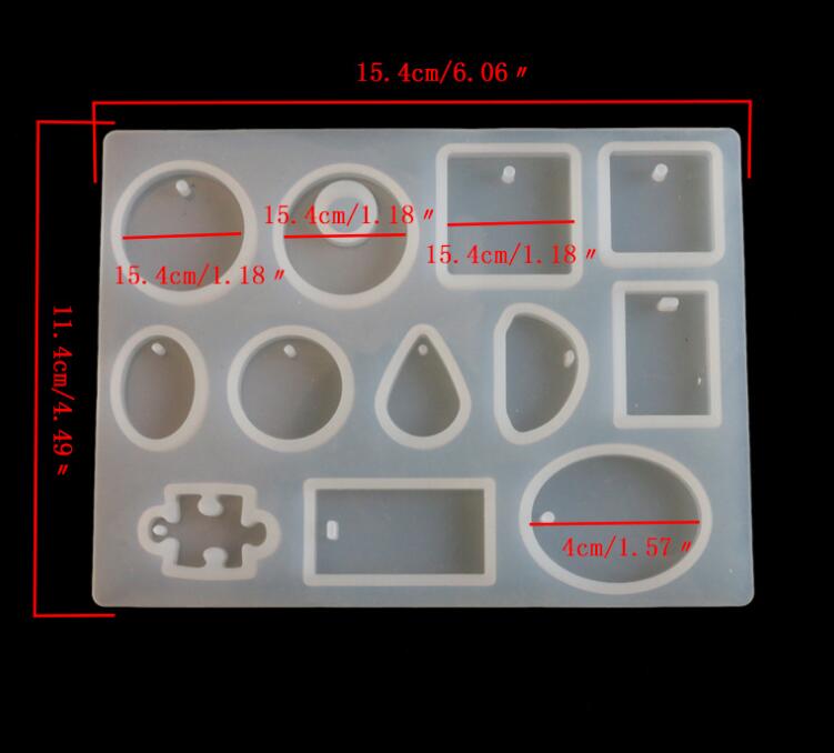 Different Pendant Silicone Jewellery Mould