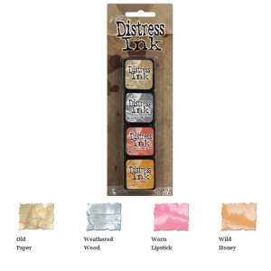 Tim Holtz Mini Distress Ink Pad Kit # 7 (Set of 4)
