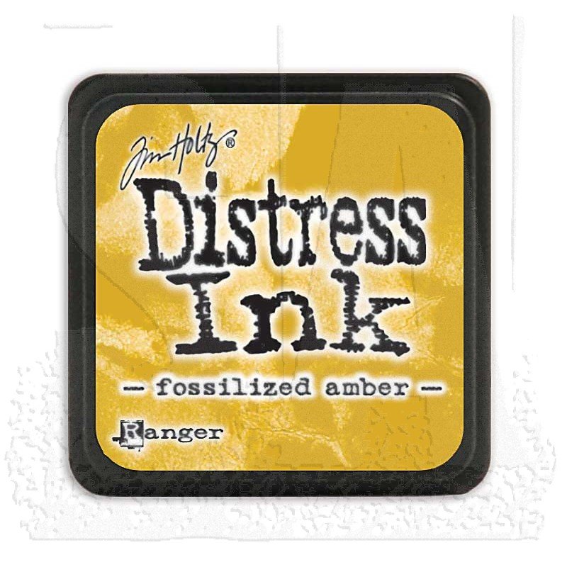 Tim Holtz Mini Distress Ink Pad - Fossilized Amber