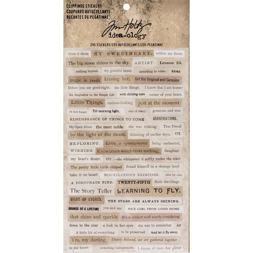 Tim Holtz Idealogy Clipping Stickers