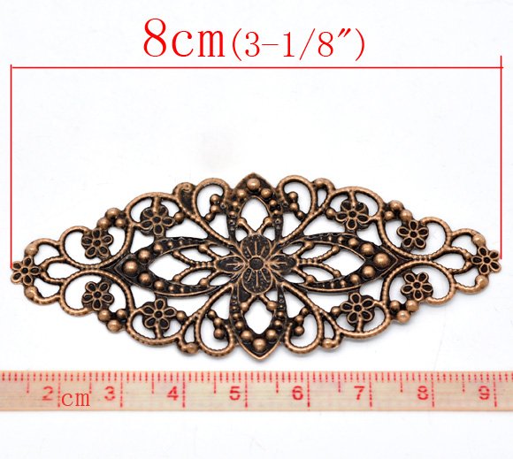 Metal Filigree Connectors for Mini Album (Set of 10 pcs) CTSE-35