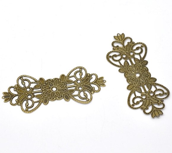 Metal Filigree Connectors for Mini Album (Set of 10 pcs) CTSE-44