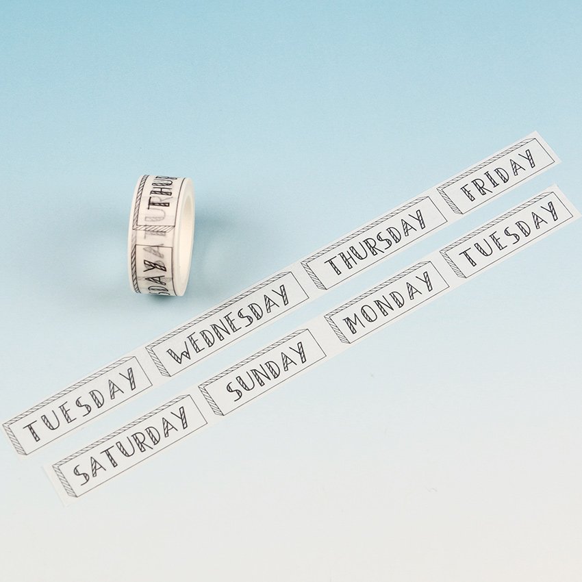 Washi Tape - Weeks