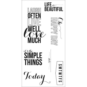 Fiskar Clear Stamps - Happy Day