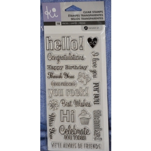Hampton Art Clear Stamp - Hello