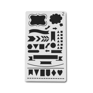 Planner Stencil - Arrows (4 by 7 inch)