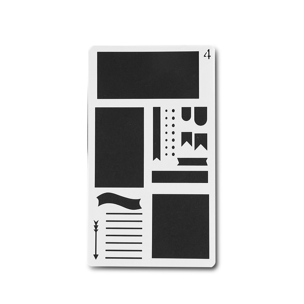 Planner Stencil - Notes (4 by 7 inch)