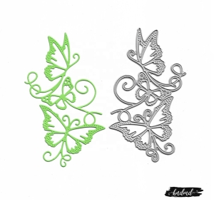 Steel Dies - Butterflies with flourish