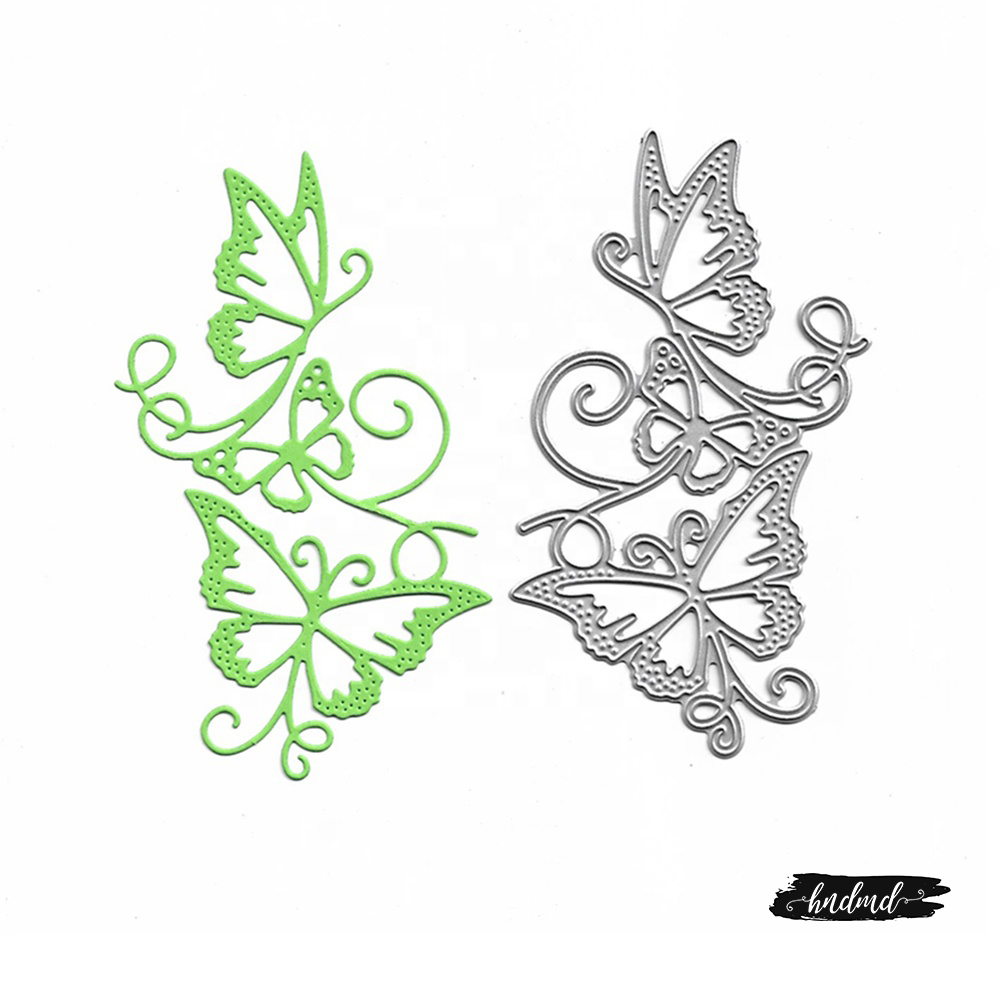 Steel Dies - Butterflies with flourish