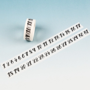 Numbered - Japanese Washi Tape CAWT-180