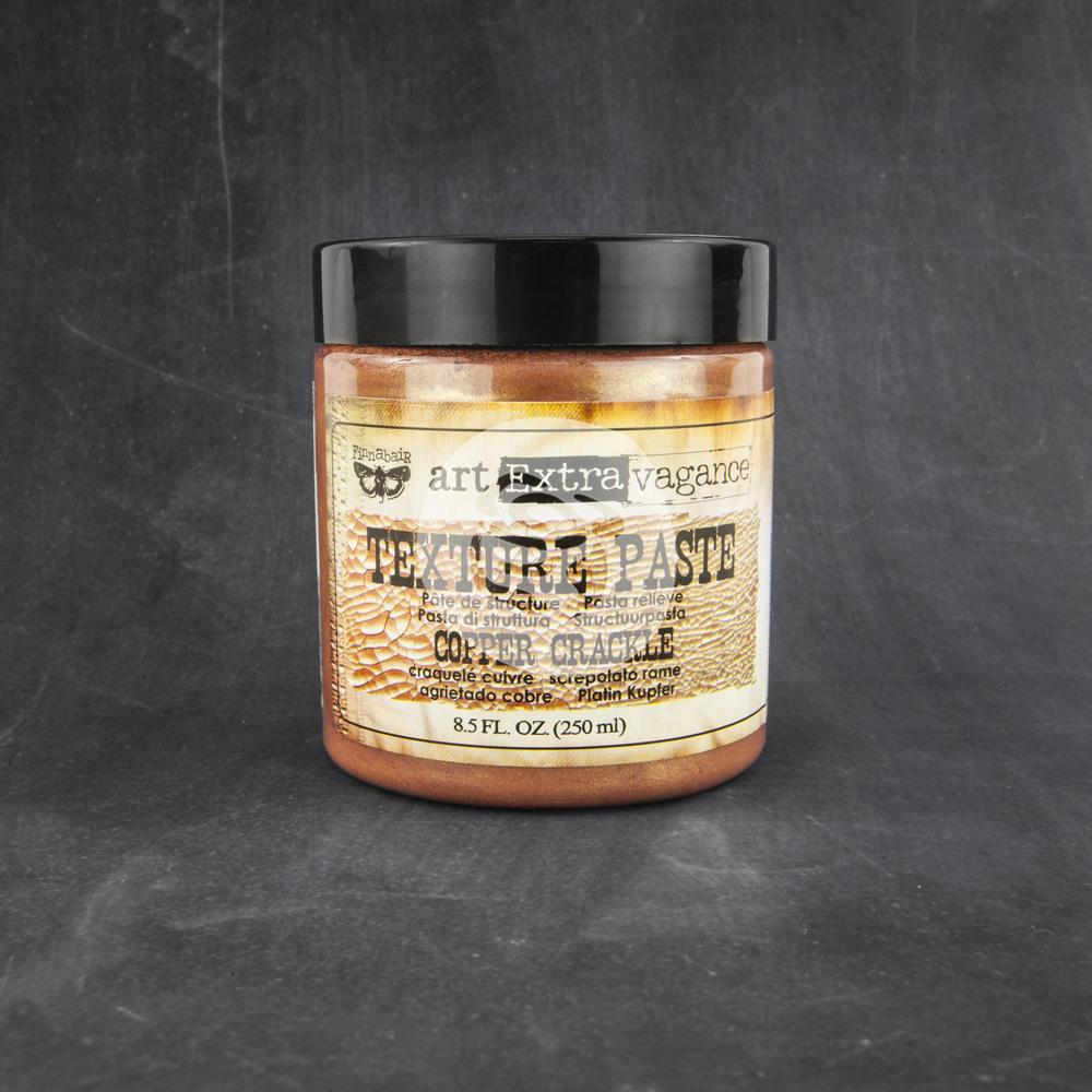Prima Finnabair Art Extravagance Texture Paste - Copper Crackle (8.5 oz)