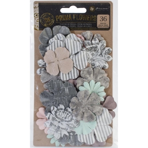 Prima Salvage District Flowers .25" -2" 36/Pkg