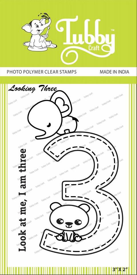 Tubby Photopolymer Clear Stamps - Looking three